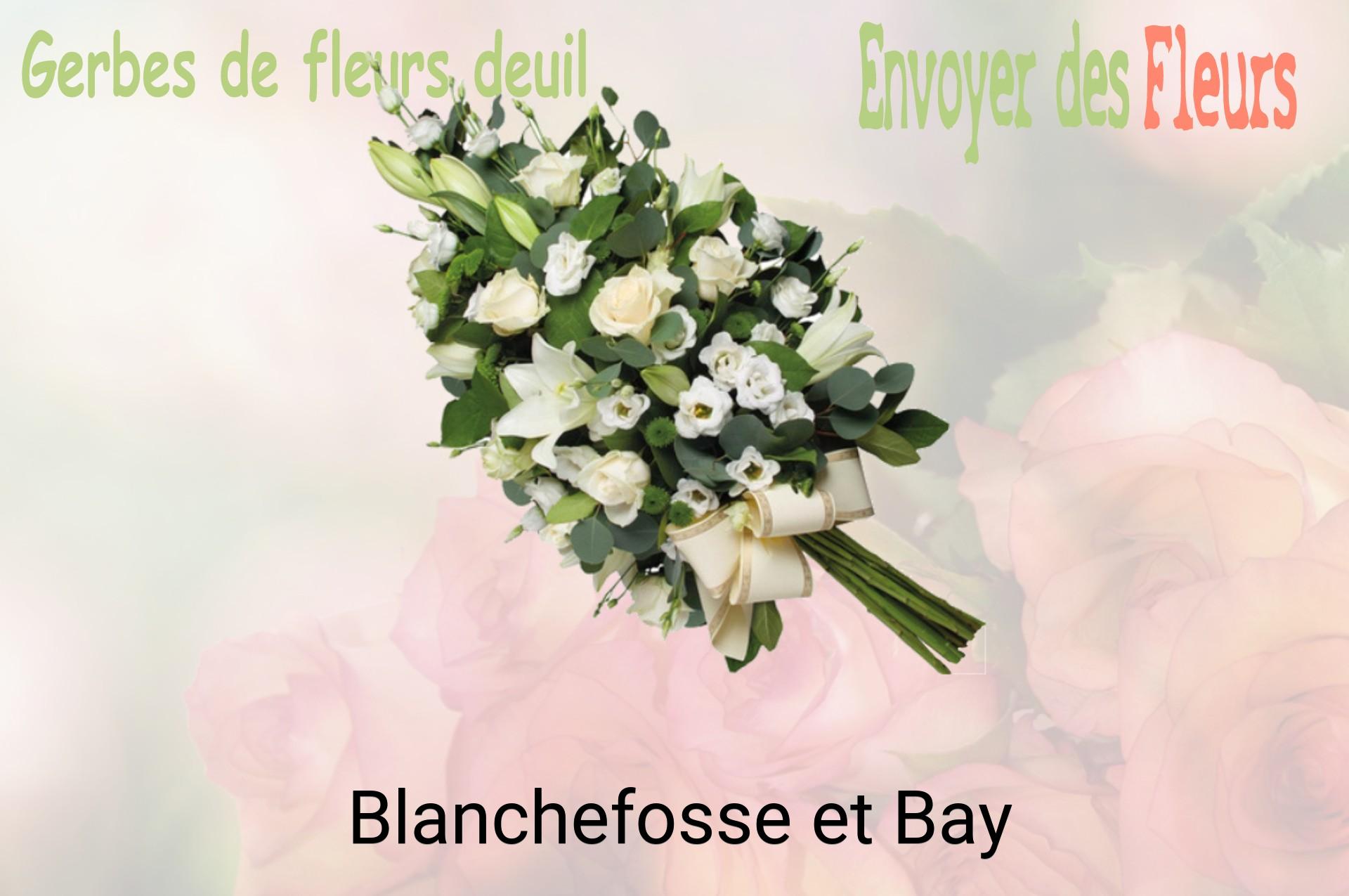 Gerbe de fleurs de deuil livrée à Blanchefosse-et-Bay